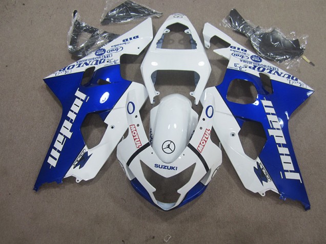 Affordable 2004-2005 White Blue Motul Suzuki GSXR600 Motorbike Fairing UK Affordable 2004-2005 White Blue Motul Suzuki GSXR600 Motorbike Fairing UK