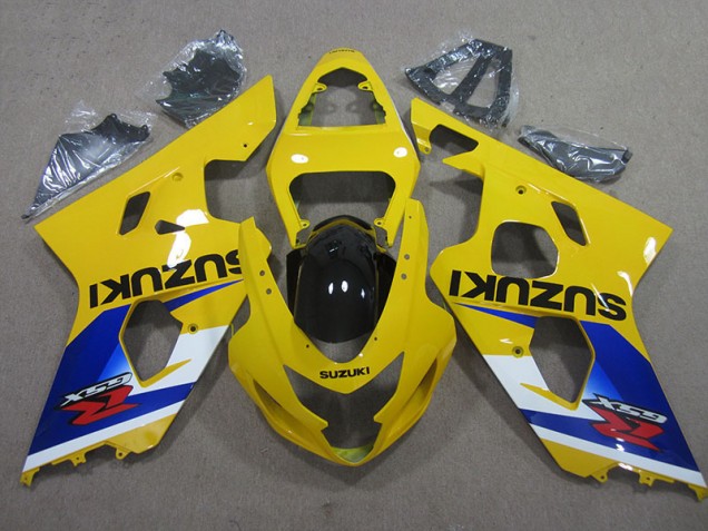 Affordable 2004-2005 Yellow Blue Suzuki GSXR600 Motor Bike Fairings UK Affordable 2004-2005 Yellow Blue Suzuki GSXR600 Motor Bike Fairings UK