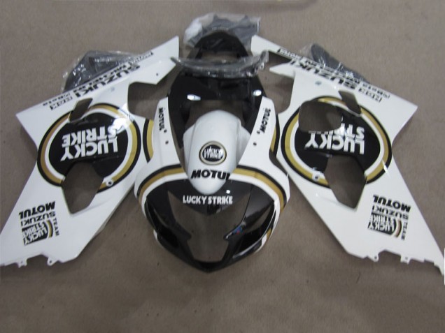Affordable 2004-2005 Black White Lucky Strike Motul Suzuki GSXR600 Motorcycle Fairings Kits UK Affordable 2004-2005 Black White Lucky Strike Motul Suzuki GSXR600 Motorcycle Fairings Kits UK