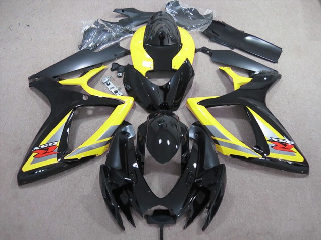 Affordable 2006-2007 Black Yellow Suzuki GSXR600 Motor Fairings UK Affordable 2006-2007 Black Yellow Suzuki GSXR600 Motor Fairings UK