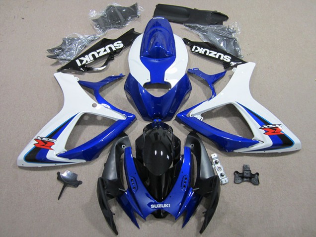Affordable 2006-2007 Blue White Suzuki GSXR600 Motorbike Fairings UK Affordable 2006-2007 Blue White Suzuki GSXR600 Motorbike Fairings UK