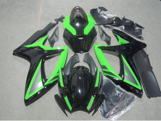Affordable 2006-2007 Black Green Suzuki GSXR600 Motorbike Fairing UK Affordable 2006-2007 Black Green Suzuki GSXR600 Motorbike Fairing UK