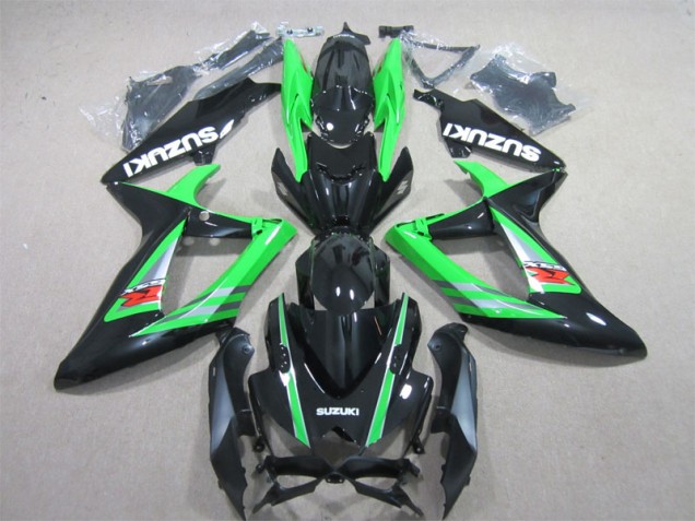 Affordable 2006-2007 Black Green Suzuki GSXR600 Bike Fairings UK Affordable 2006-2007 Black Green Suzuki GSXR600 Bike Fairings UK