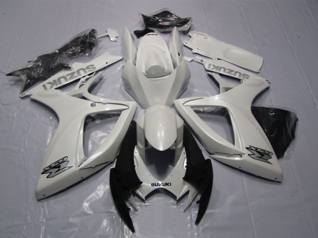 Affordable 2006-2007 White Suzuki GSXR600 Motorcycle Bodywork UK Affordable 2006-2007 White Suzuki GSXR600 Motorcycle Bodywork UK