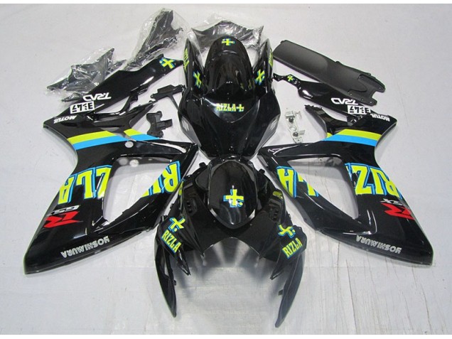 Affordable 2006-2007 Black Yellow Rizla Suzuki GSXR600 Moto Fairings UK Affordable 2006-2007 Black Yellow Rizla Suzuki GSXR600 Moto Fairings UK
