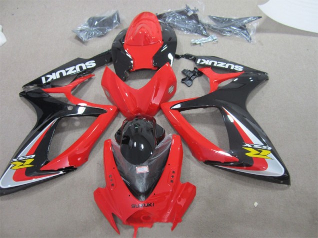 Affordable 2006-2007 Red Black Suzuki GSXR600 Replacement Fairings UK Affordable 2006-2007 Red Black Suzuki GSXR600 Replacement Fairings UK
