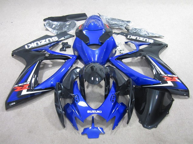 Affordable 2006-2007 Black Blue Suzuki GSXR600 Motorcycle Fairings Kit UK Affordable 2006-2007 Black Blue Suzuki GSXR600 Motorcycle Fairings Kit UK