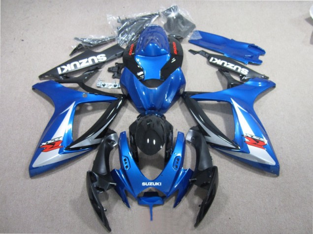 Affordable 2006-2007 Blue Black White Suzuki GSXR600 Motorcycle Fairing Kits UK Affordable 2006-2007 Blue Black White Suzuki GSXR600 Motorcycle Fairing Kits UK