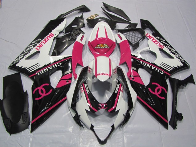 Affordable 2006-2007 Pink Chanel Suzuki GSXR600 Bike Fairings UK Affordable 2006-2007 Pink Chanel Suzuki GSXR600 Bike Fairings UK