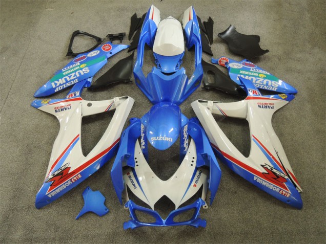 Affordable 2008-2010 Blue White with Decals Suzuki GSXR600 Bike Fairing Kit UK Affordable 2008-2010 Blue White with Decals Suzuki GSXR600 Bike Fairing Kit UK