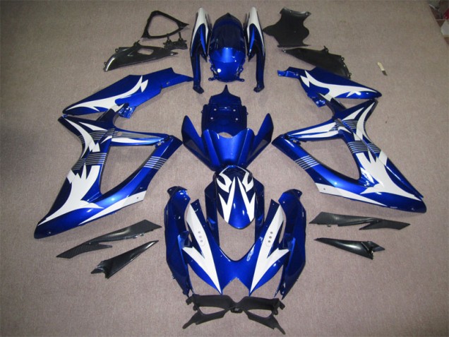 Affordable 2008-2010 Blue White Suzuki GSXR600 Motorcycle Bodywork UK Affordable 2008-2010 Blue White Suzuki GSXR600 Motorcycle Bodywork UK