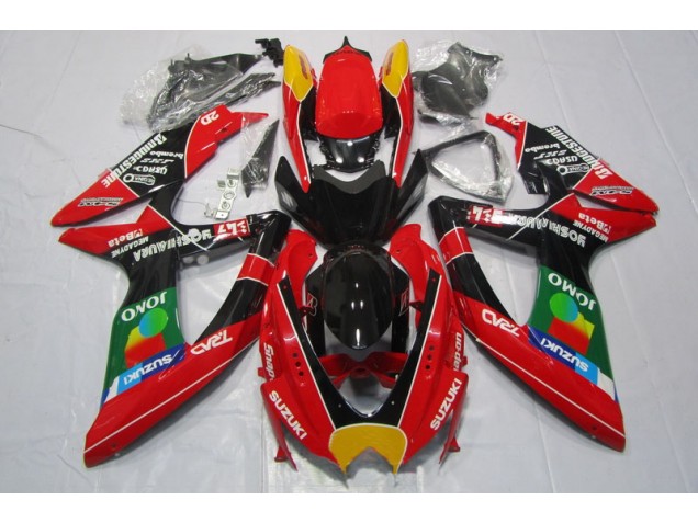 Affordable 2008-2010 Red Black Jomo Suzuki GSXR600 Motorbike Fairing Kits UK Affordable 2008-2010 Red Black Jomo Suzuki GSXR600 Motorbike Fairing Kits UK
