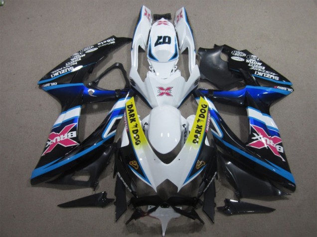 Affordable 2008-2010 White Dark Dog 07 Suzuki GSXR600 Motorcycle Replacement Fairings UK Affordable 2008-2010 White Dark Dog 07 Suzuki GSXR600 Motorcycle Replacement Fairings UK