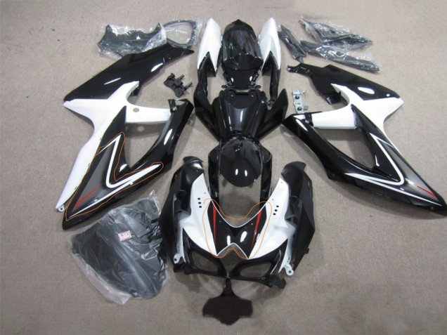 Affordable 2008-2010 Black White Suzuki GSXR600 Replacement Fairings UK Affordable 2008-2010 Black White Suzuki GSXR600 Replacement Fairings UK