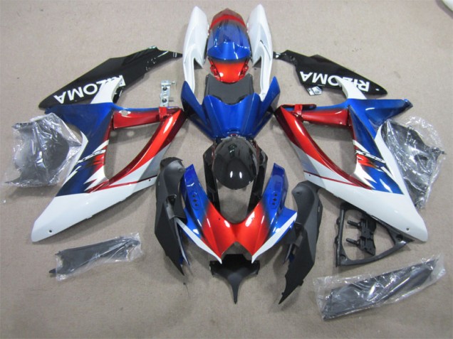 Affordable 2008-2010 Blue Red White Suzuki GSXR600 Motorcycle Fairing UK Affordable 2008-2010 Blue Red White Suzuki GSXR600 Motorcycle Fairing UK