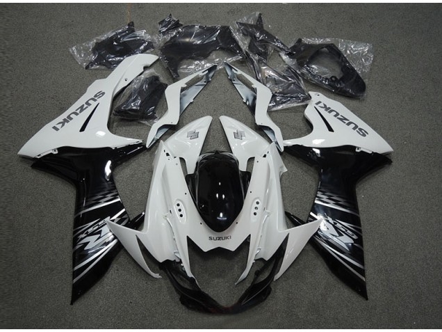 Affordable 2011-2021 White Black Suzuki GSXR600 Motorcycle Replacement Fairings UK Affordable 2011-2021 White Black Suzuki GSXR600 Motorcycle Replacement Fairings UK