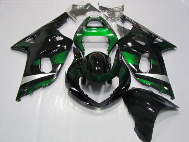 Affordable 2001-2003 Black Green Suzuki GSXR750 Motorcycle Fairing UK Affordable 2001-2003 Black Green Suzuki GSXR750 Motorcycle Fairing UK