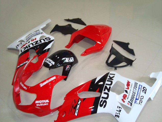 Affordable 2001-2003 Red White Motul Suzuki GSXR750 Motorcycle Replacement Fairings UK Affordable 2001-2003 Red White Motul Suzuki GSXR750 Motorcycle Replacement Fairings UK