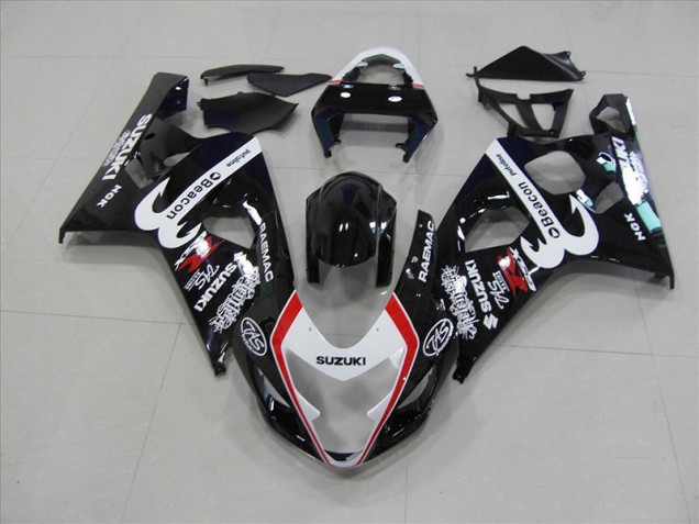 Affordable 2004-2005 Black Red Beacon Suzuki GSXR750 Motorbike Fairings UK Affordable 2004-2005 Black Red Beacon Suzuki GSXR750 Motorbike Fairings UK