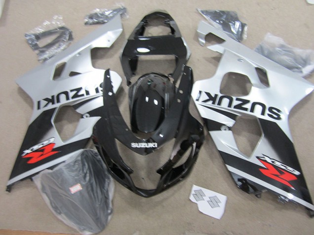 Affordable 2004-2005 Black White Suzuki GSXR750 Motorbike Fairing Kits UK Affordable 2004-2005 Black White Suzuki GSXR750 Motorbike Fairing Kits UK