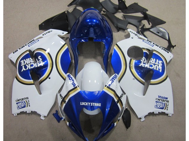 Affordable 1996-2007 White Lucky Strike Blue Motul Suzuki GSXR1300 Hayabusa Motorbike Fairings UK Affordable 1996-2007 White Lucky Strike Blue Motul Suzuki GSXR1300 Hayabusa Motorbike Fairings UK