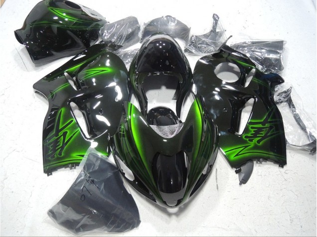 Affordable 1996-2007 Black Green Suzuki GSXR1300 Hayabusa Bike Fairing UK Affordable 1996-2007 Black Green Suzuki GSXR1300 Hayabusa Bike Fairing UK