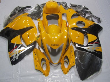 Affordable 2008-2019 Yellow Black Suzuki GSXR1300 Hayabusa Motorbike Fairing Kits UK