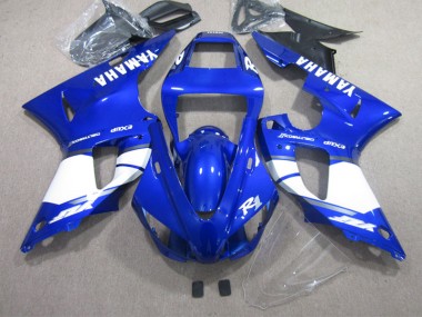 Affordable 2002-2003 Blue White Yamaha YZF R1 Bike Fairing UK