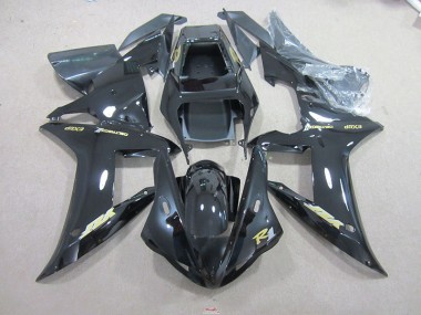 Affordable 2002-2003 Black Gold Decal Yamaha YZF R1 Motorcyle Fairings UK