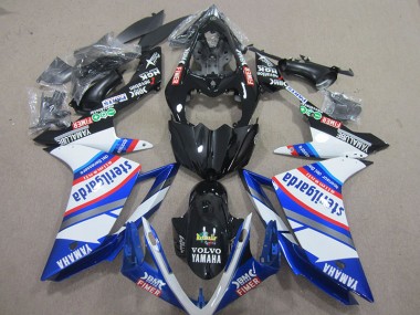 Affordable 2007-2008 Black White Sterilgarda Yamaha YZF R1 Motorcylce Fairings UK