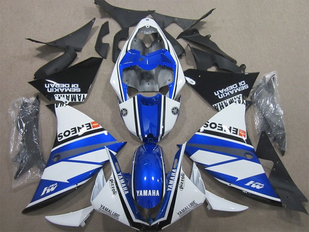 Affordable 2009-2011 Blue White Yamaha YZF R1 Motorcycle Fairing UK