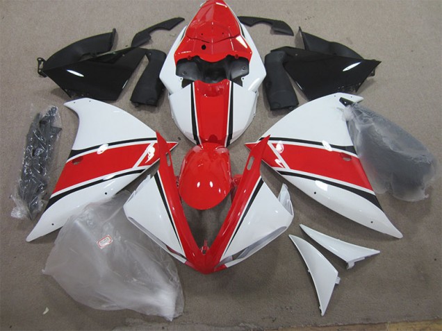 Affordable 2012-2014 Red White Yamaha YZF R1 Bike Fairing Kit UK Affordable 2012-2014 Red White Yamaha YZF R1 Bike Fairing Kit UK