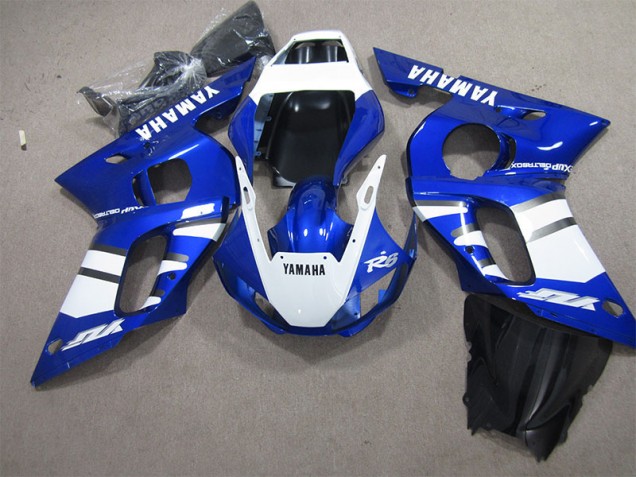 Affordable 1998-2002 Blue White Yamaha YZF R6 Replacement Fairings UK Affordable 1998-2002 Blue White Yamaha YZF R6 Replacement Fairings UK