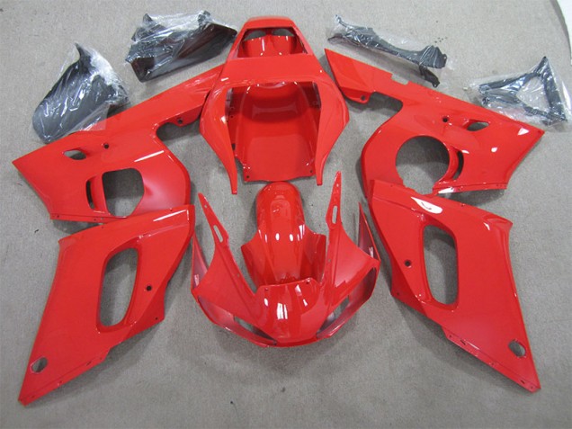 Affordable 1998-2002 Red Yamaha YZF R6 Motorcycle Fairing Kits UK