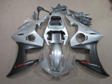 Affordable 2003-2005 Silver Black Yamaha YZF R6 Bike Fairing UK