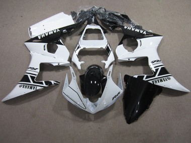 Affordable 2003-2005 White Black Yamaha YZF R6 Motor Bike Fairings UK