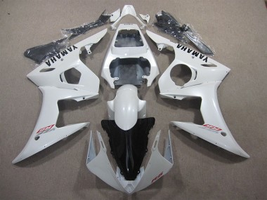 Affordable 2003-2005 White Yamaha YZF R6 Bike Fairing UK