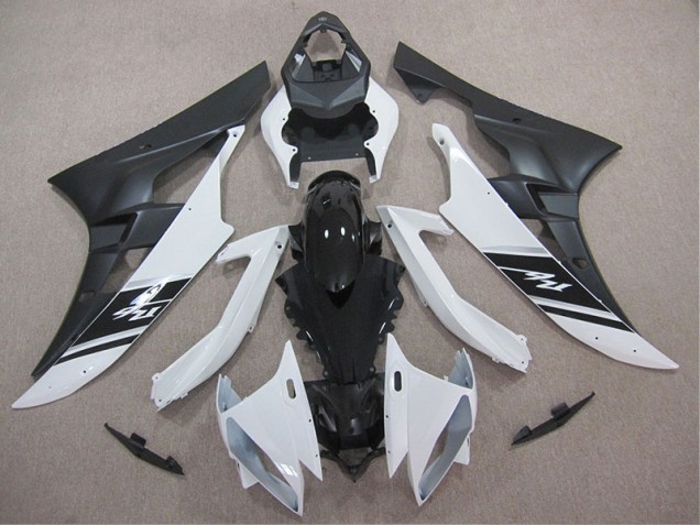 Affordable 2006-2007 White Black Yamaha YZF R6 Motor Bike Fairings UK
