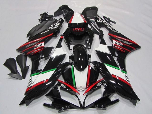 Affordable 2006-2007 Black Red Green Yamaha YZF R6 Motorbike Fairings UK